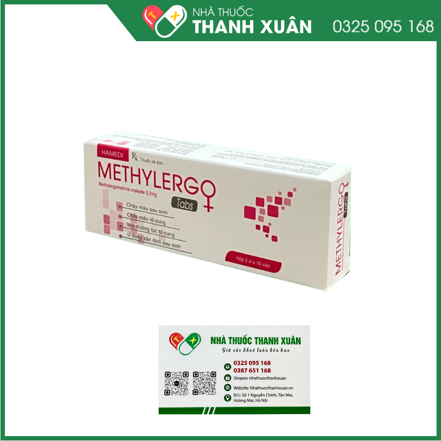 Methylergo Tabs phòng và điều trị chảy máu sau sinh hoặc sảy thai, mổ lấy thai